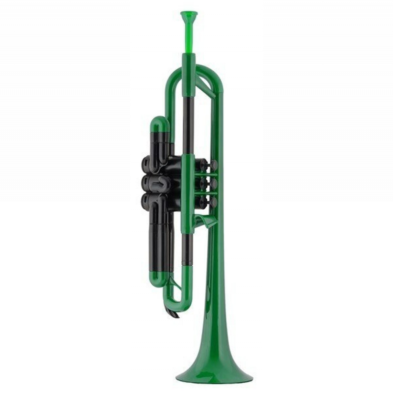 PTRUMPET 700628 Trompette avec embouchure et housse Vert 