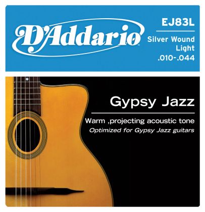 JEU 6 CORDES GUITARE ACOUSTIQUE D'ADDARIO GYPSY JAZZ EJ83L LIGHT