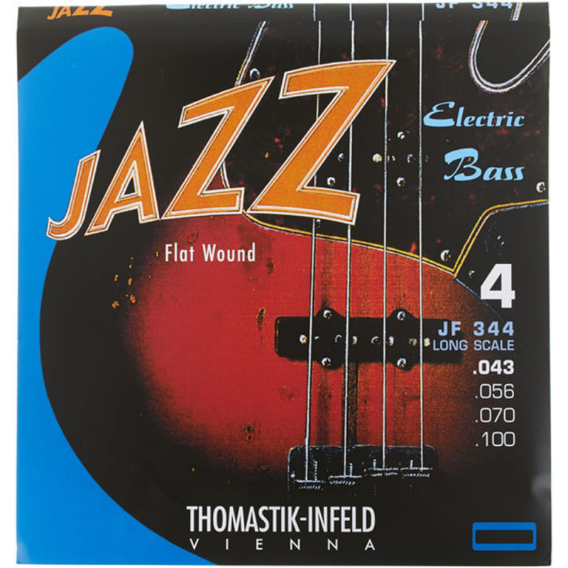 JEU 4 CORDES GUITARE BASSE THOMASTIK FLAT WOUND JF344 043-100