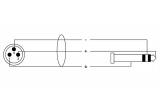 CABLE MICRO CORDIAL XLR MALE/JACK CFM1.5MV