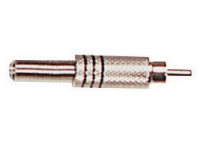 PACK 2 FICHES RCA MALE NICKEL YELLOW CABLE RCA01
