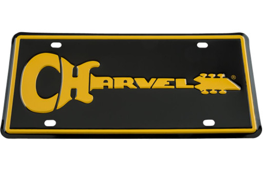 PLAQUE D'IMMATRICULATION AVEC LOGO DE GUITARE CHARVEL