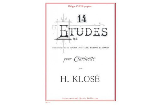 14 ETUDES OP 18 DE H. KLOSE + CD